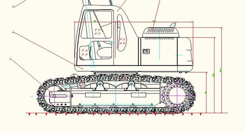 履带式工程机械车体设计图 建筑工程机械CAD图纸详解与应用